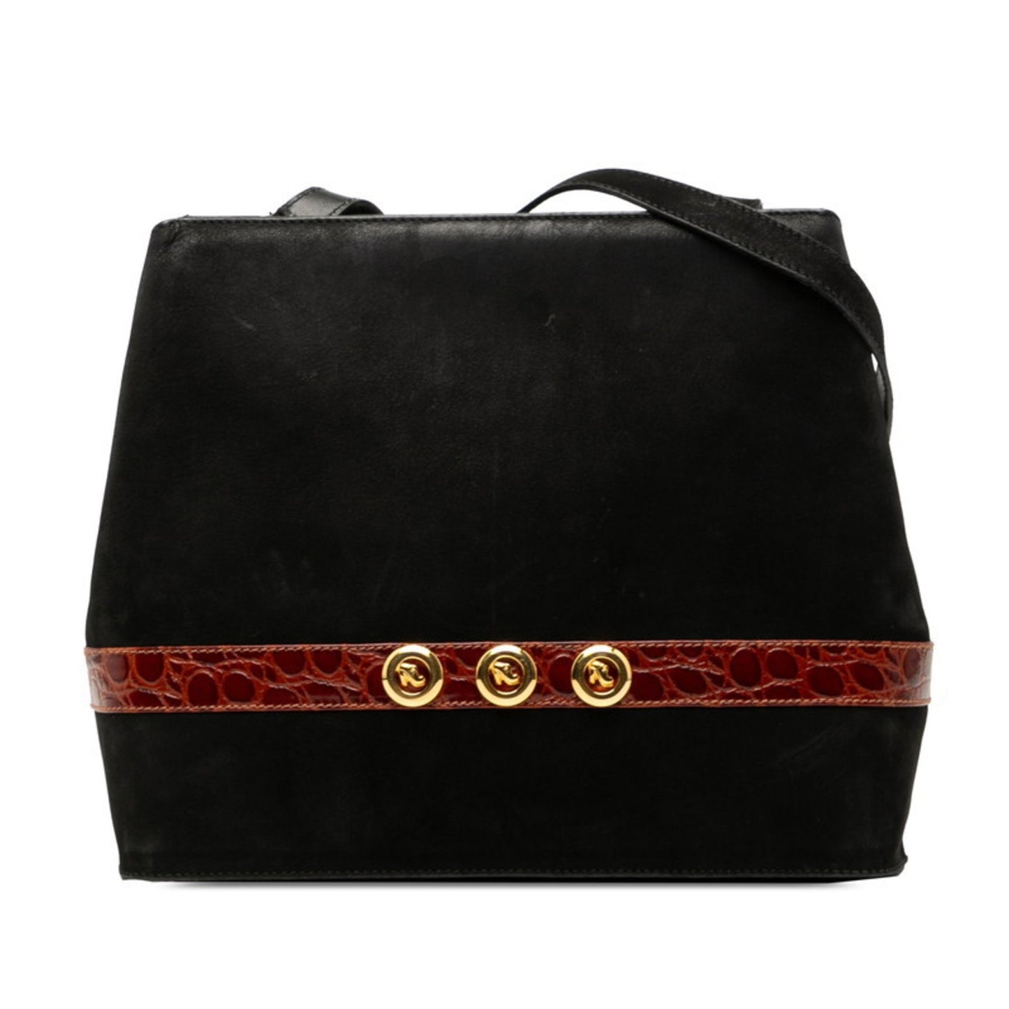 Salvatore Ferragamo Crossbody Shoulder Bag In Black