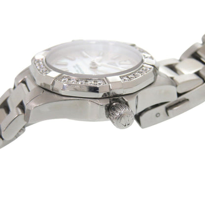 Tag Heuer Aquaracer Diamond Bezel Wbd1413.Ba0741 Stainless Steel White Shell Dial Quartz Watch 0235