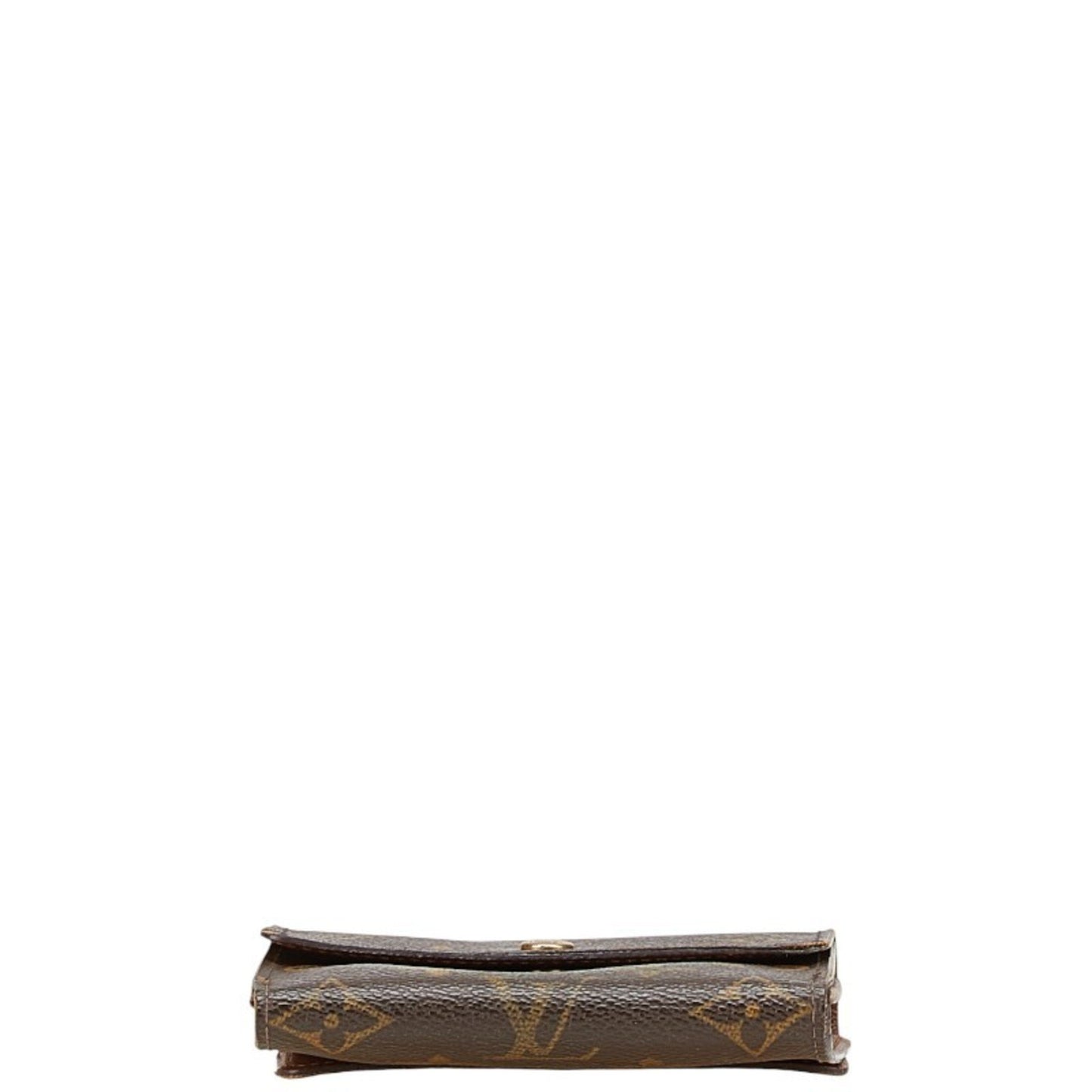 Louis Vuitton Monogram Porte Monnaie Bi-Fold Wallet M61652 Brown Leather