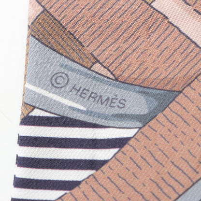 Hermes Herms Twilly "Mors A Jouets Chemise" Silk Scarf For Women
