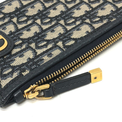 Christian Dior Phone Case Wallet Crossbody Shoulder Bag Shoulder Bag Navy Goldhardware