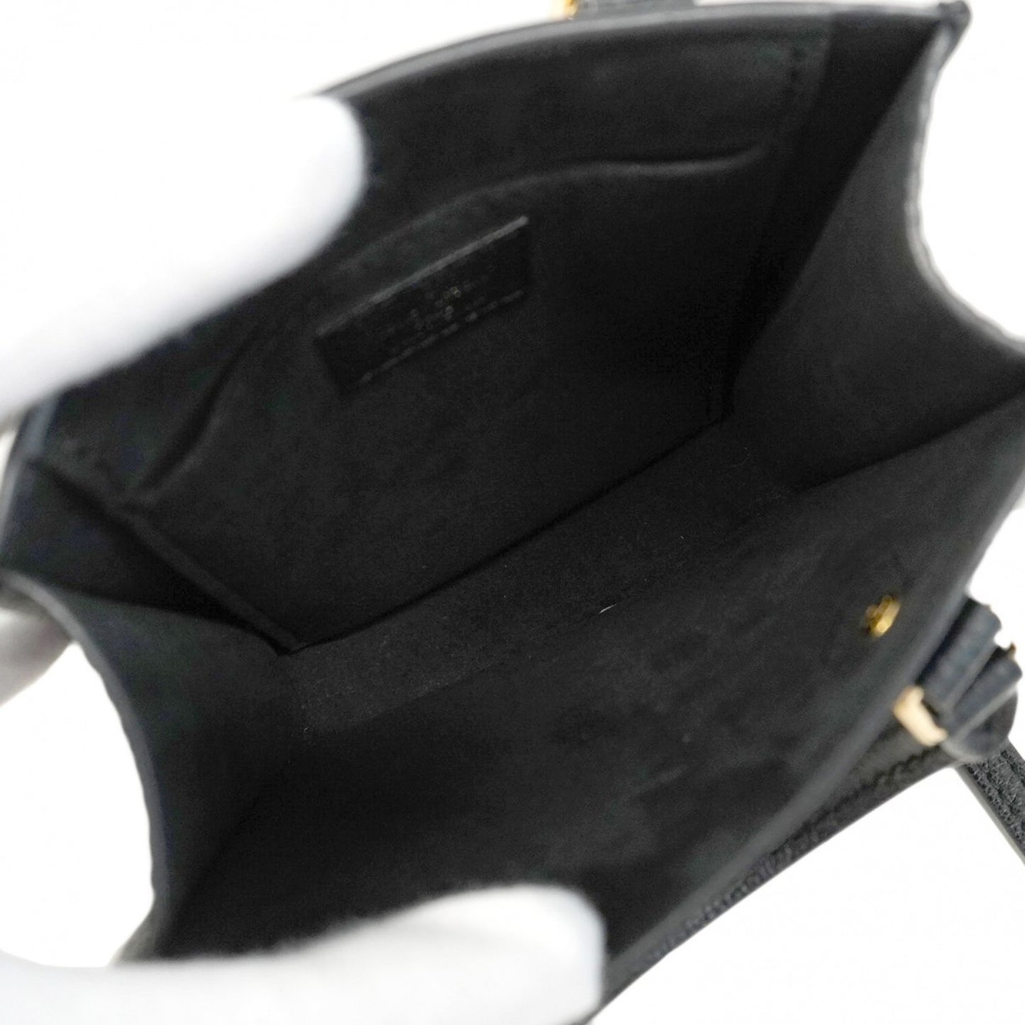 Louis Vuitton Monogram Empreinte Petite Sac Plat Handbag M81417 Noir 2-Way Bag