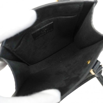 Louis Vuitton Monogram Empreinte Petite Sac Plat Handbag M81417 Noir 2-Way Bag