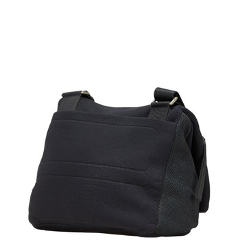 Prada Sport Line Logo Crossbody Shoulder Bag In Black Polyurethane