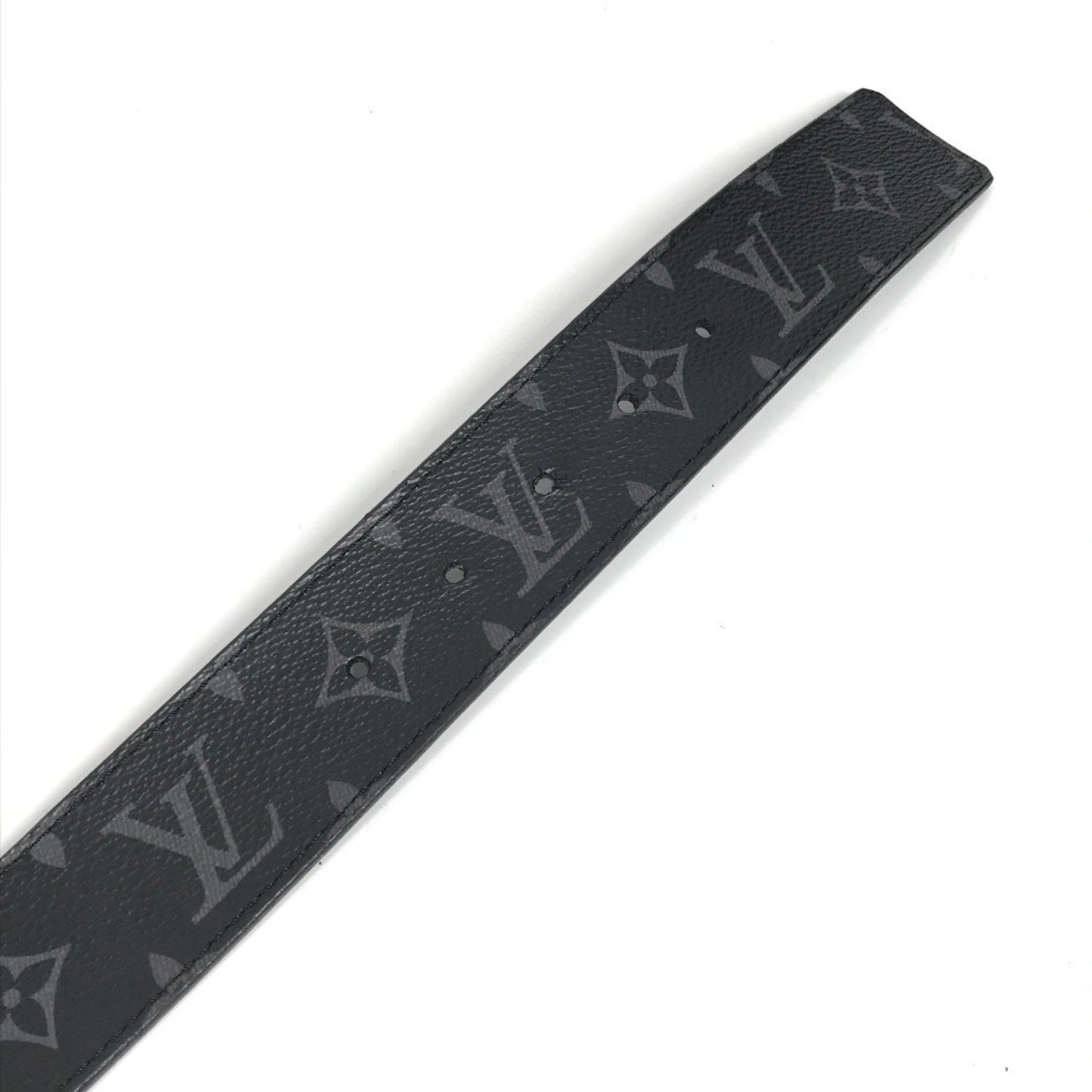 Louis Vuitton M9043U Monogram Eclipse Belt With Lv Initials