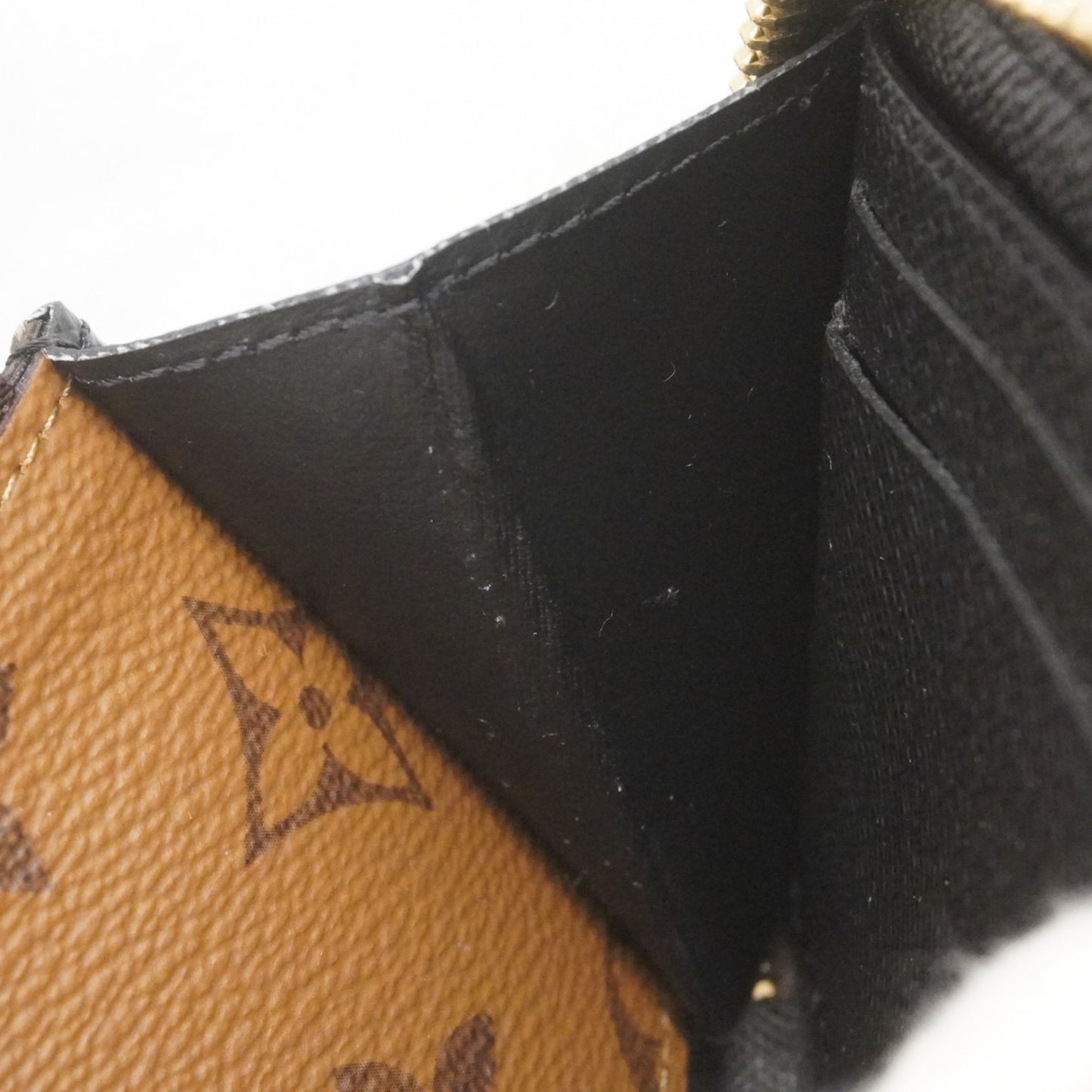 Louis Vuitton Monogram Reverse Portefeuille Clemence Long Wallet M82336 Brown