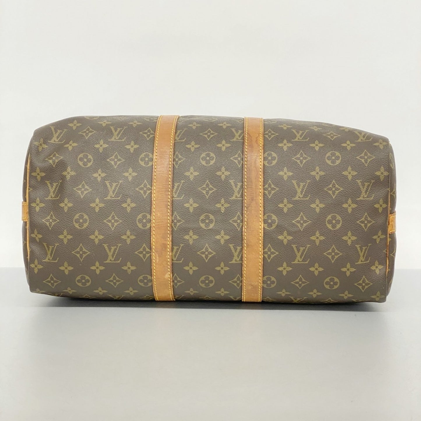 Louis Vuitton Monogram Keepall Bandouliere 45 Boston Bag M41418 Brown