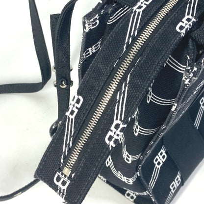 Balenciaga 620884 Bb Tote Bag Hand Bag Black White
