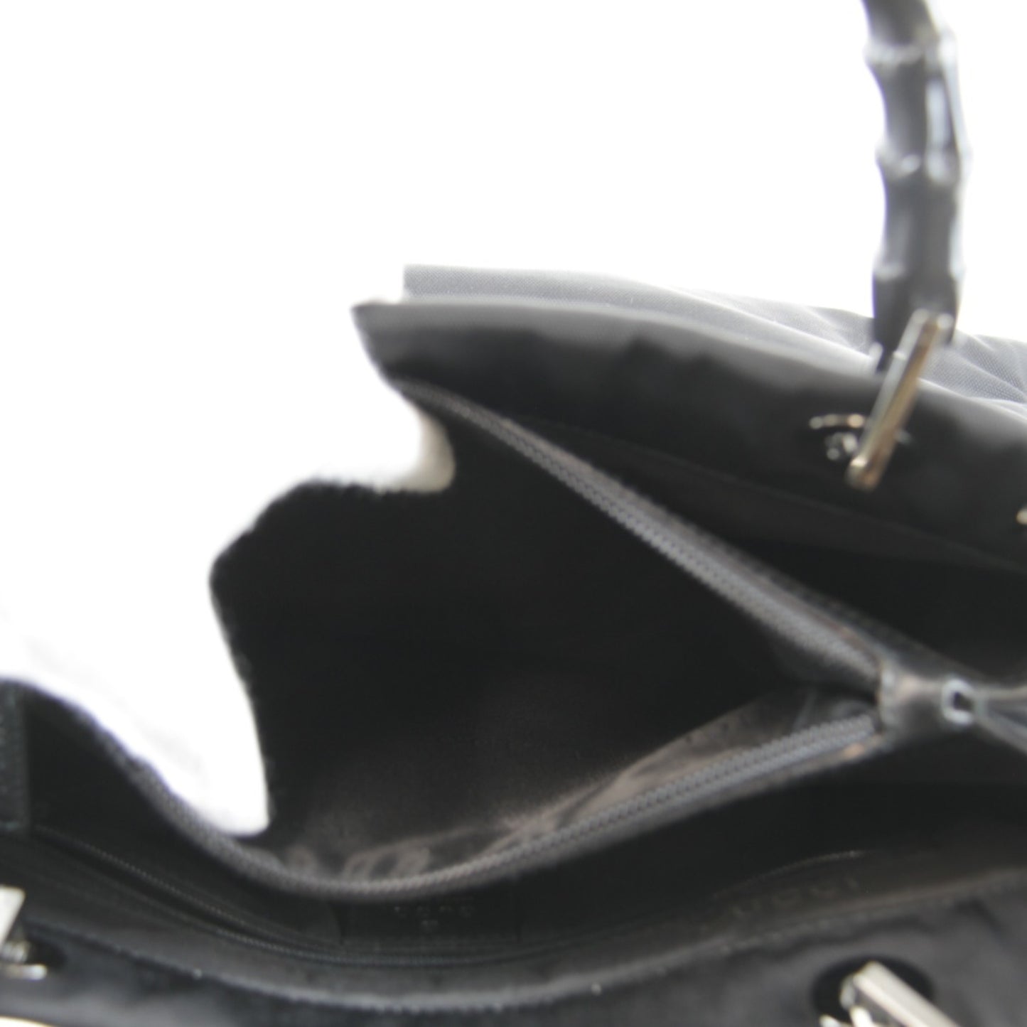 Gucci 002?1016?002865 Shoulder Bag 2Way Tote Nylon Bamboo