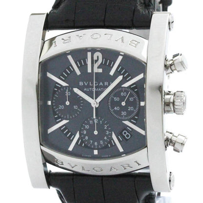 Polished Bvlgari Assioma Chronoragph Steel Automatic