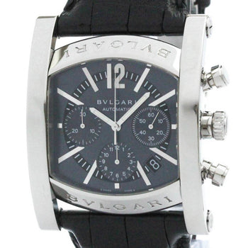 Polished Bvlgari Assioma Chronoragph Steel Automatic