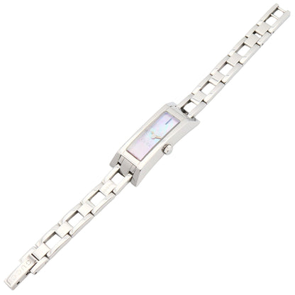 Gucci Women'S Stainless Steel Watch With Pink Shell Finish