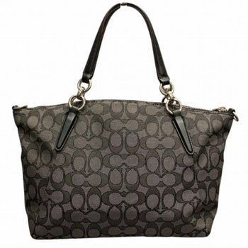 Coach Signature F36625 Canvas Leather Bag Handbag Shoulder