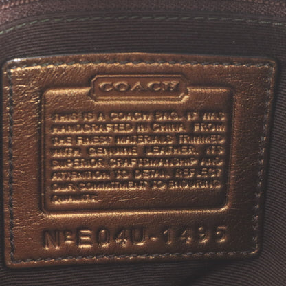 Coach Signature Canvas And Leather Shoulder Bag