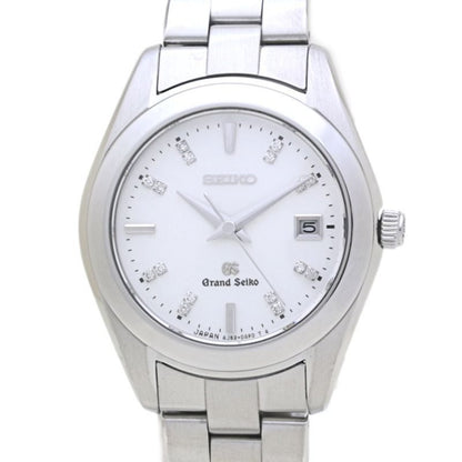 Seiko Grand Seiko Stgf073 4J52-0Ab0 White Shell Diamond Watch