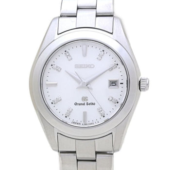Seiko Grand Seiko Stgf073 4J52-0Ab0 White Shell Diamond Watch