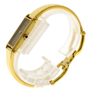 Gucci 1500L Square Face Watch Gp/Gp