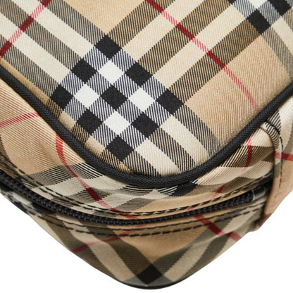 Burberry Nova Check Mini Handbag In Beige And Multicolor Canvas