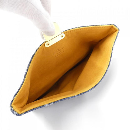 Louis Vuitton Monogram Denim Pochette Plat M95007 Pouch