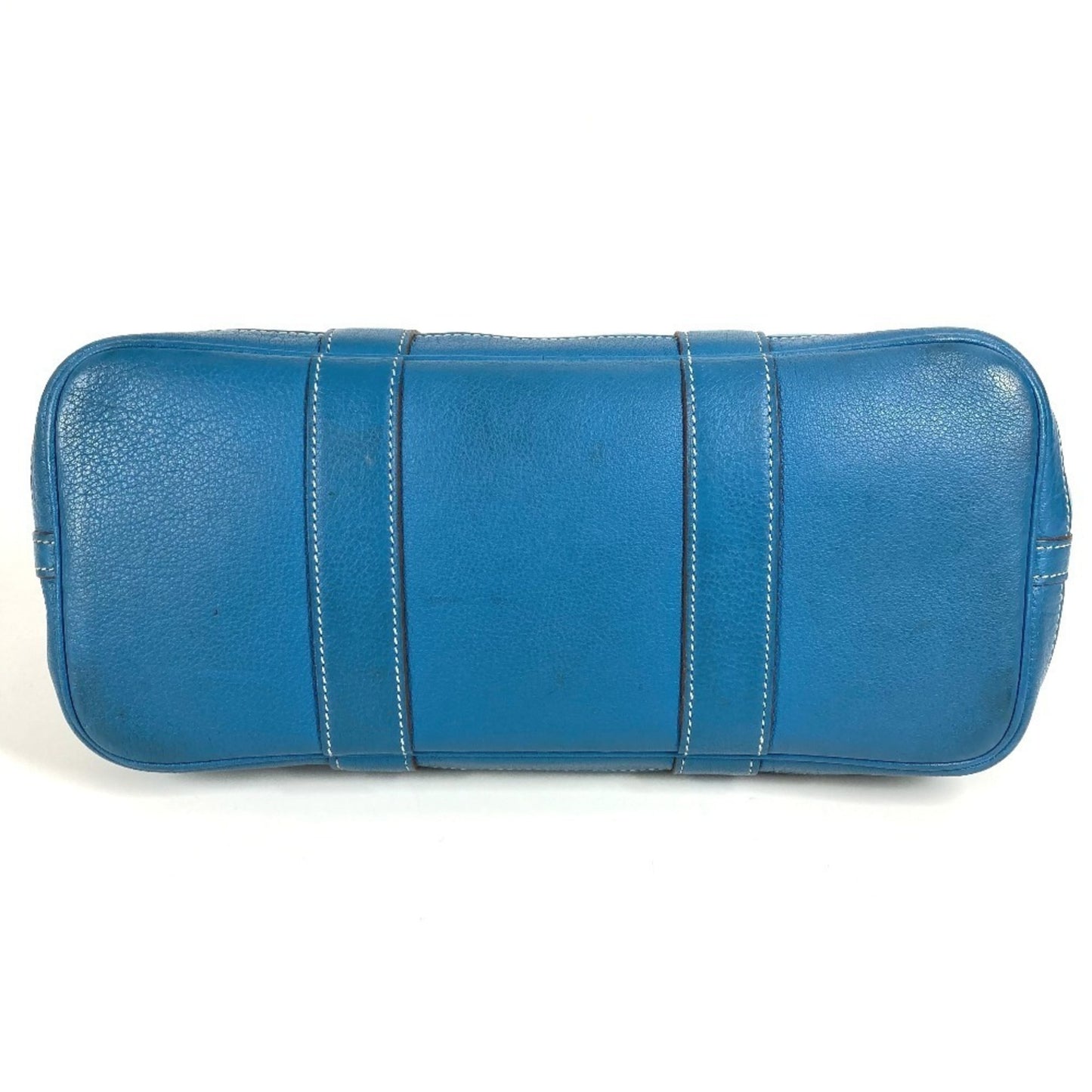 Hermes Garden Party Tpm Toile Officier Leather Handbag/Tote Bag