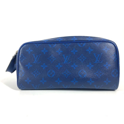 Louis Vuitton M30849 Taiga Rama Dopp Kit Pouch Handbag Clutch Bag Second Leather Monogram Canvas
