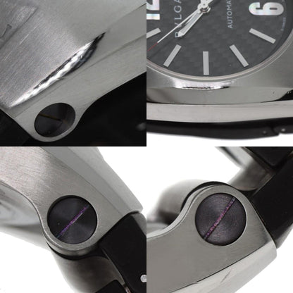 Bvlgari Eg40S Ergon Carbon Watch Stainless Steel Rubber