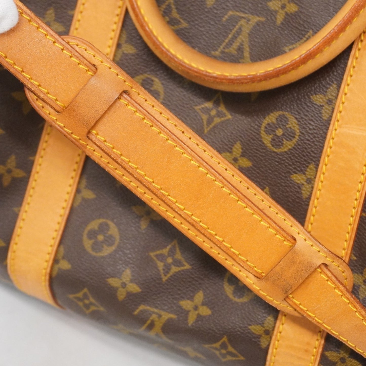 Louis Vuitton Monogram Keepall Bandouliere 60 Boston Bag M41412 Brown