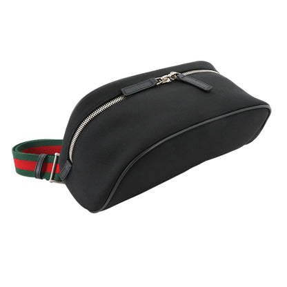 Gucci Sherry Line Waist Body Bag In Nylon Canvas And Leather