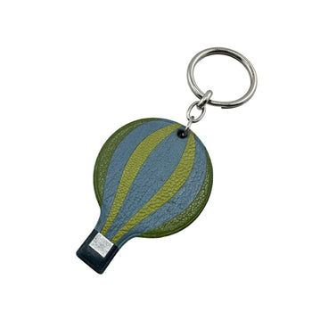 Hermes Balloon Motif Bag Charm Key Ring Holder Wallet Green