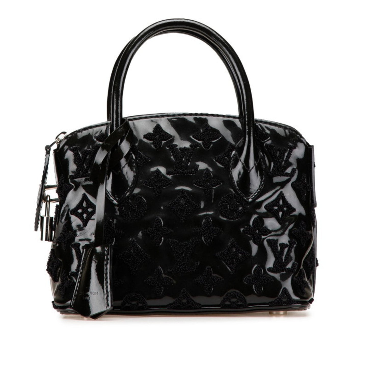 Louis Vuitton Monogram Vernis Lockit Bb Bouclette Handbag M40770 Noir Black Patent Leather