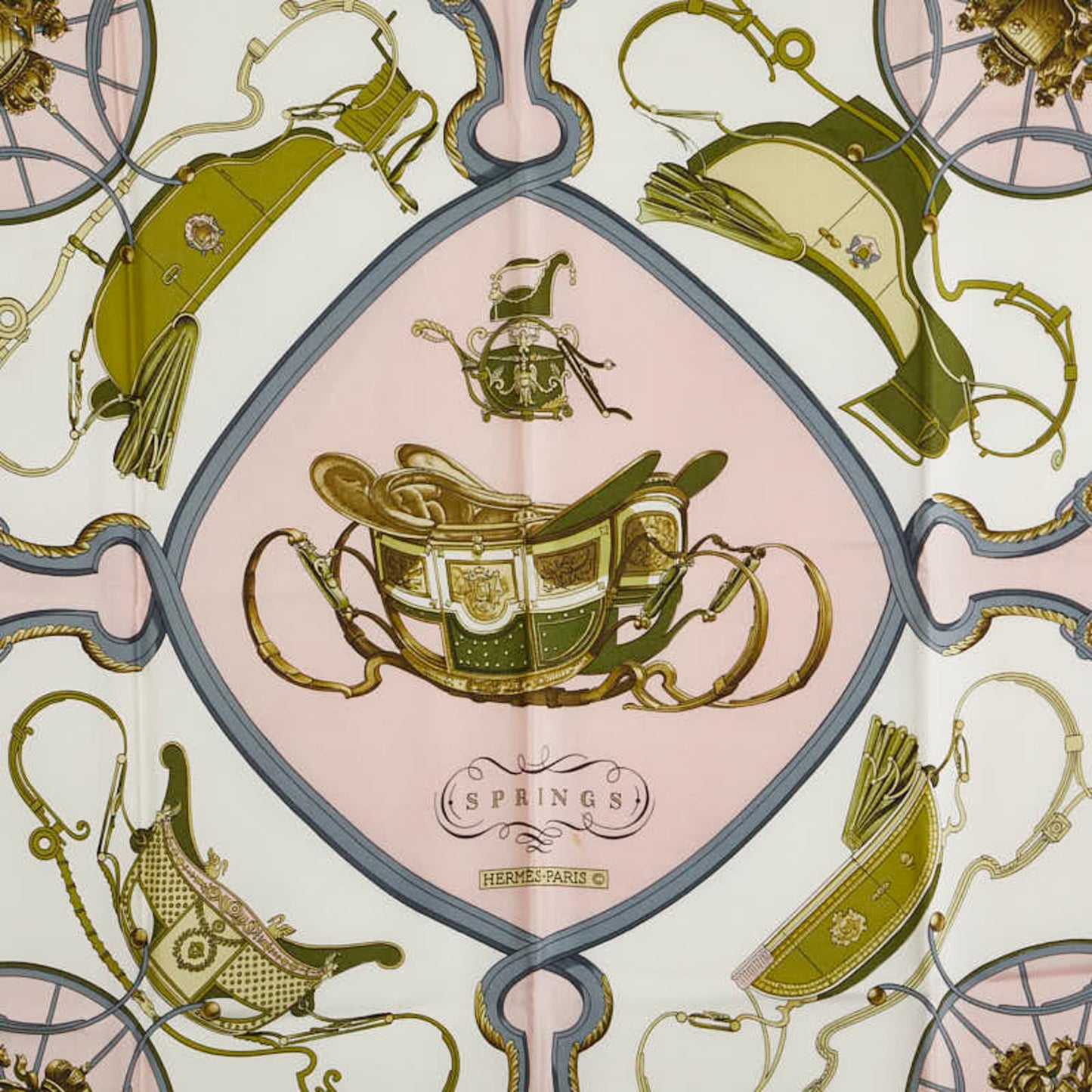 Hermes Herms Carr 90 Springs Scarf