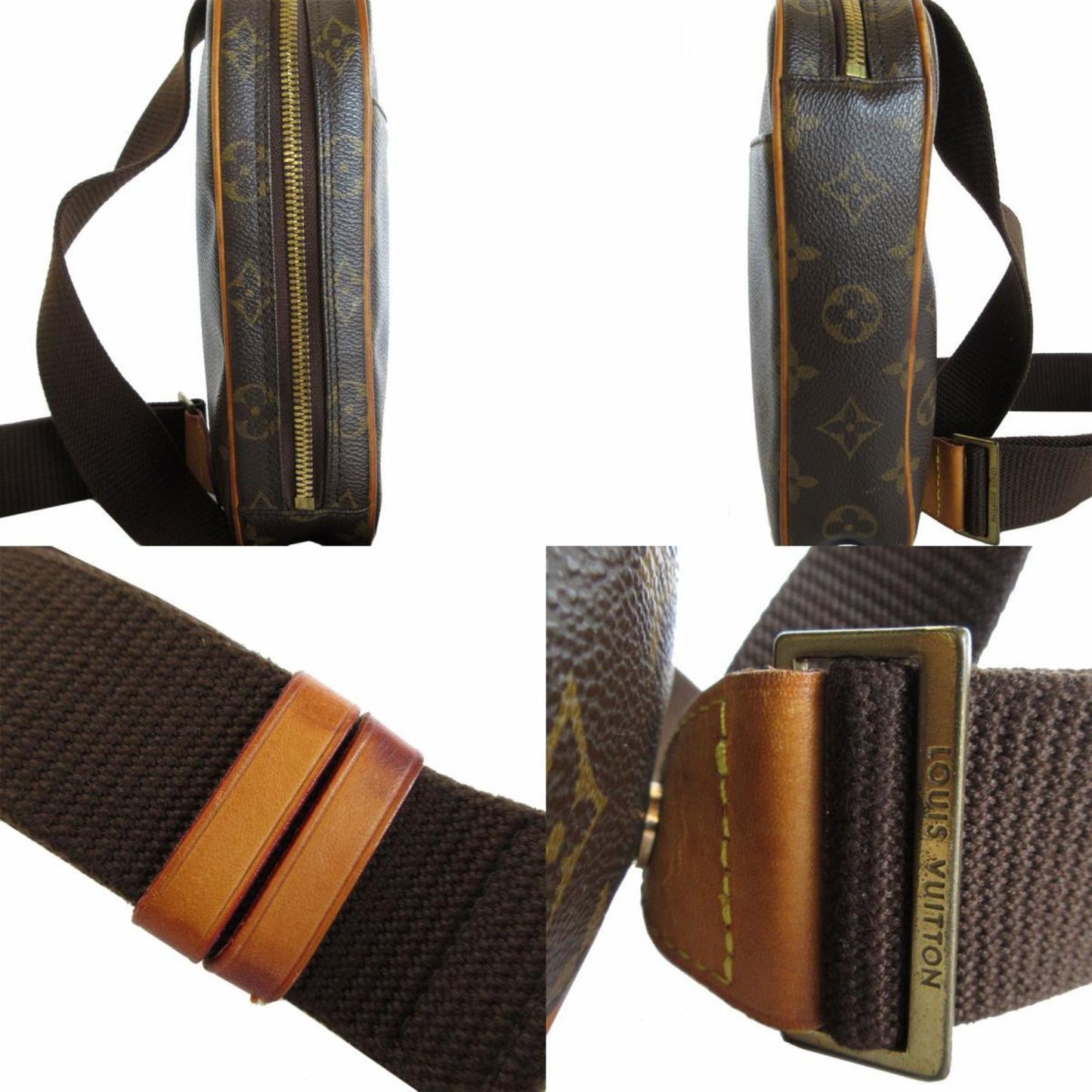 Louis Vuitton Louis Vuitton Body Bag Monogram Pochette Ganju Canvas Brown