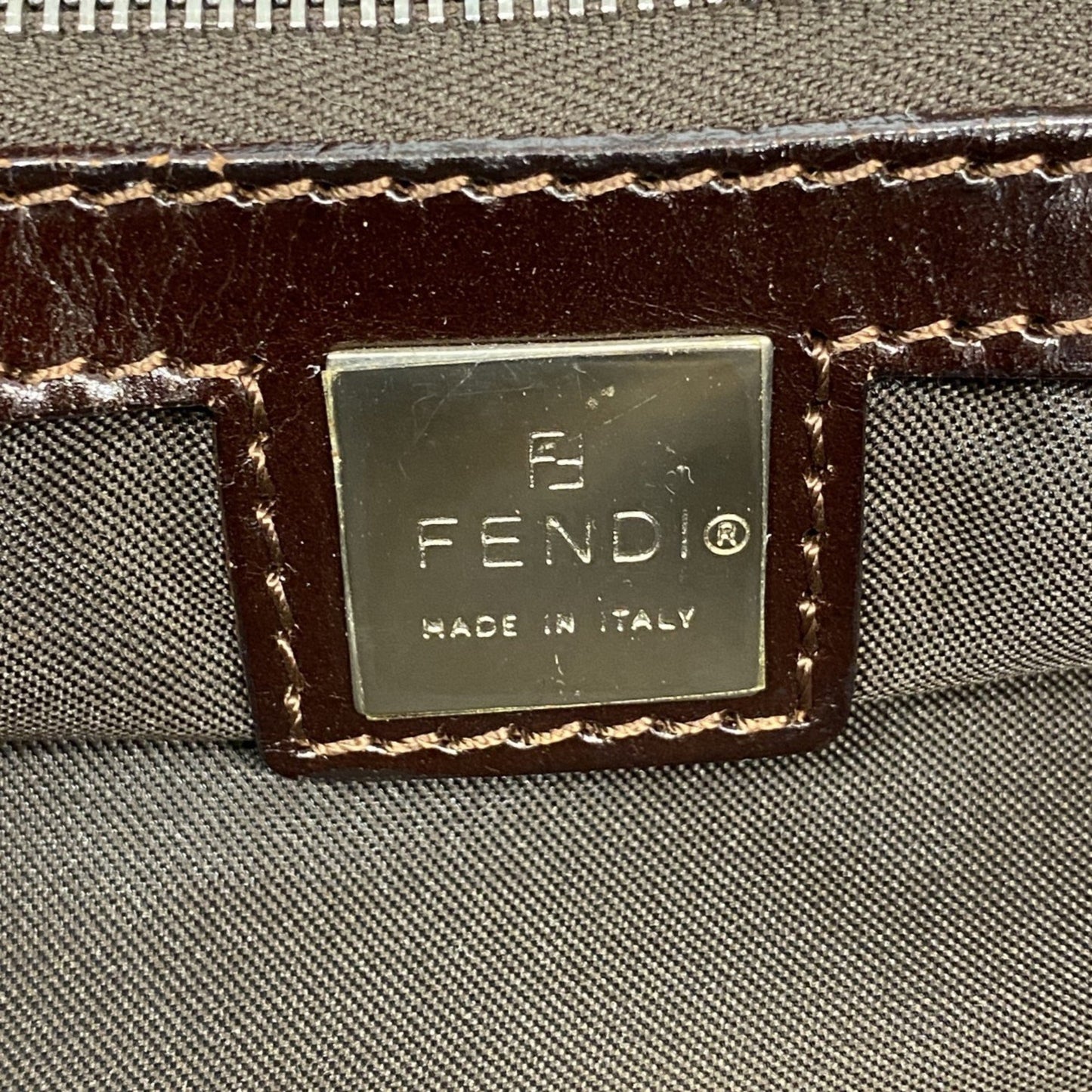 Fendi Zucca Nylon Canvas Tote Bag