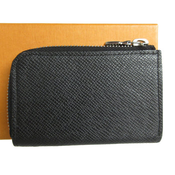 Louis Vuitton Louis Vuitton Wallet/Coin Case Taiga Portemonnay Jour Black Silver