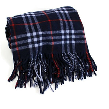 Burberry Large Scarf Navy X Check Burberry