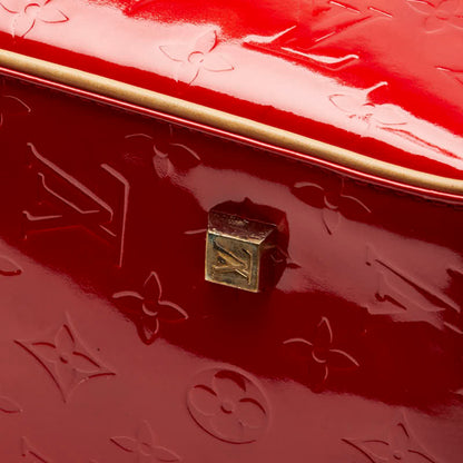Louis Vuitton Monogram Vernis Sutton Tote/Shoulder Bag M91080 Rouge Red Patent Leather