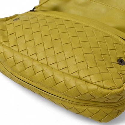 Bottega Veneta 2-Way Shoulder Bag/Clutch Bag In Mustard