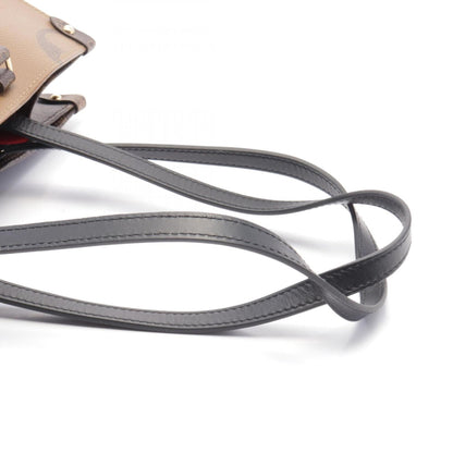Louis Vuitton On The Go Mm Tote Bag Coated Canvas Leather Monogram Giant Reverse