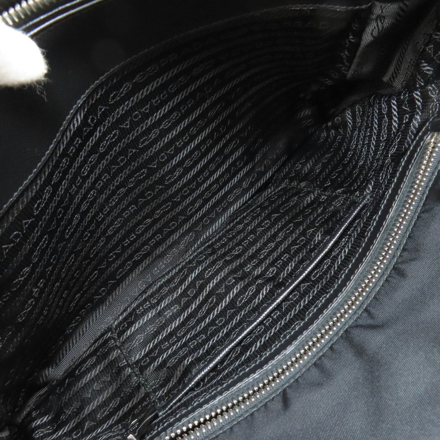 Prada Logo Handbag In Nylon