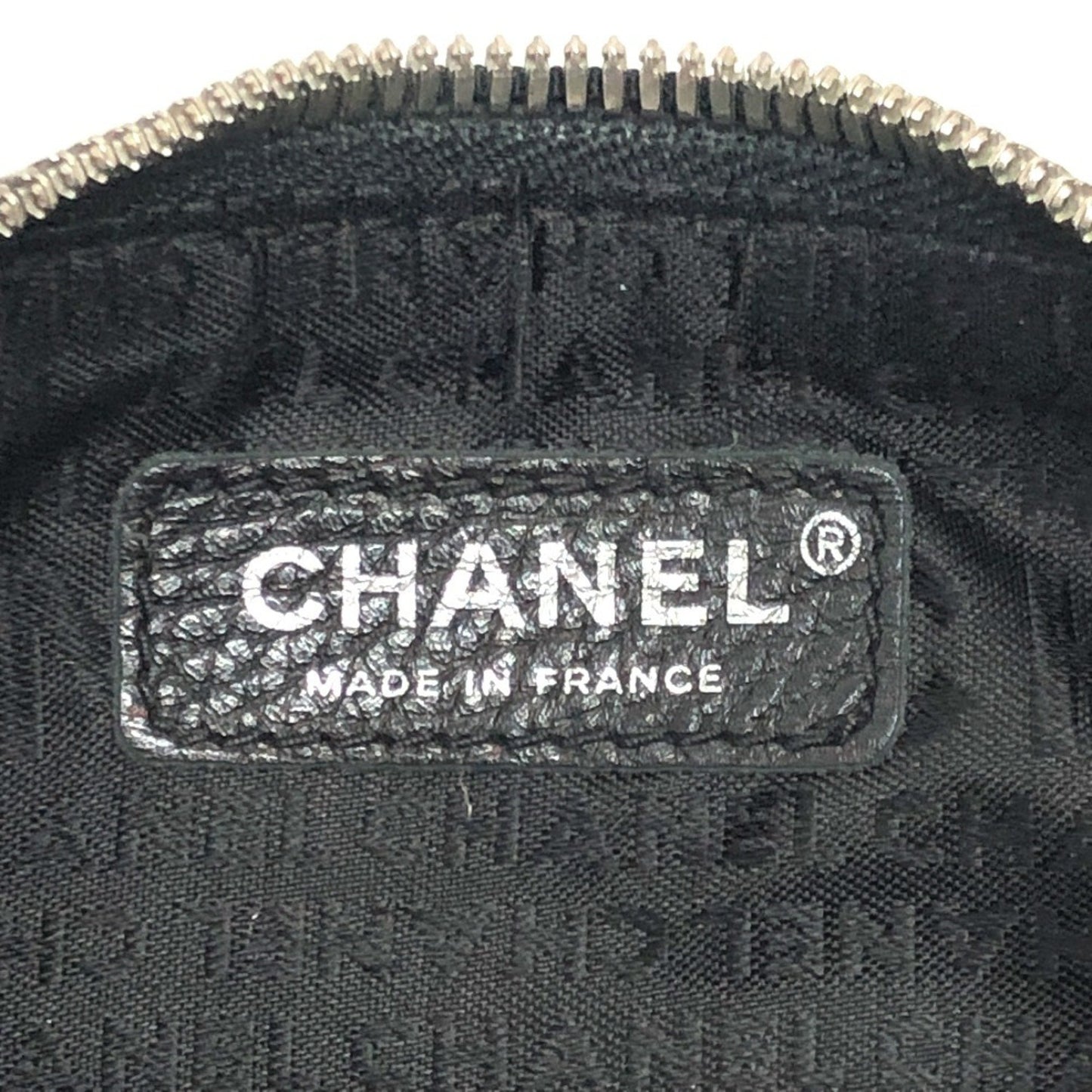 Chanel Chanel Logo Fringe Bag Shoulder Calf Leather