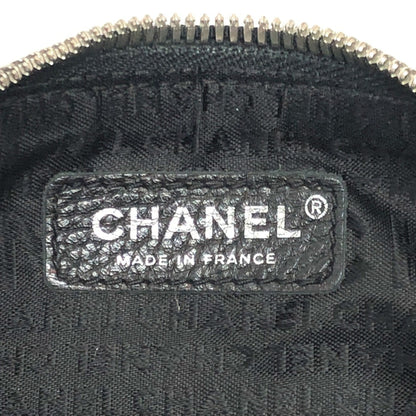 Chanel Chanel Logo Fringe Bag Shoulder Calf Leather