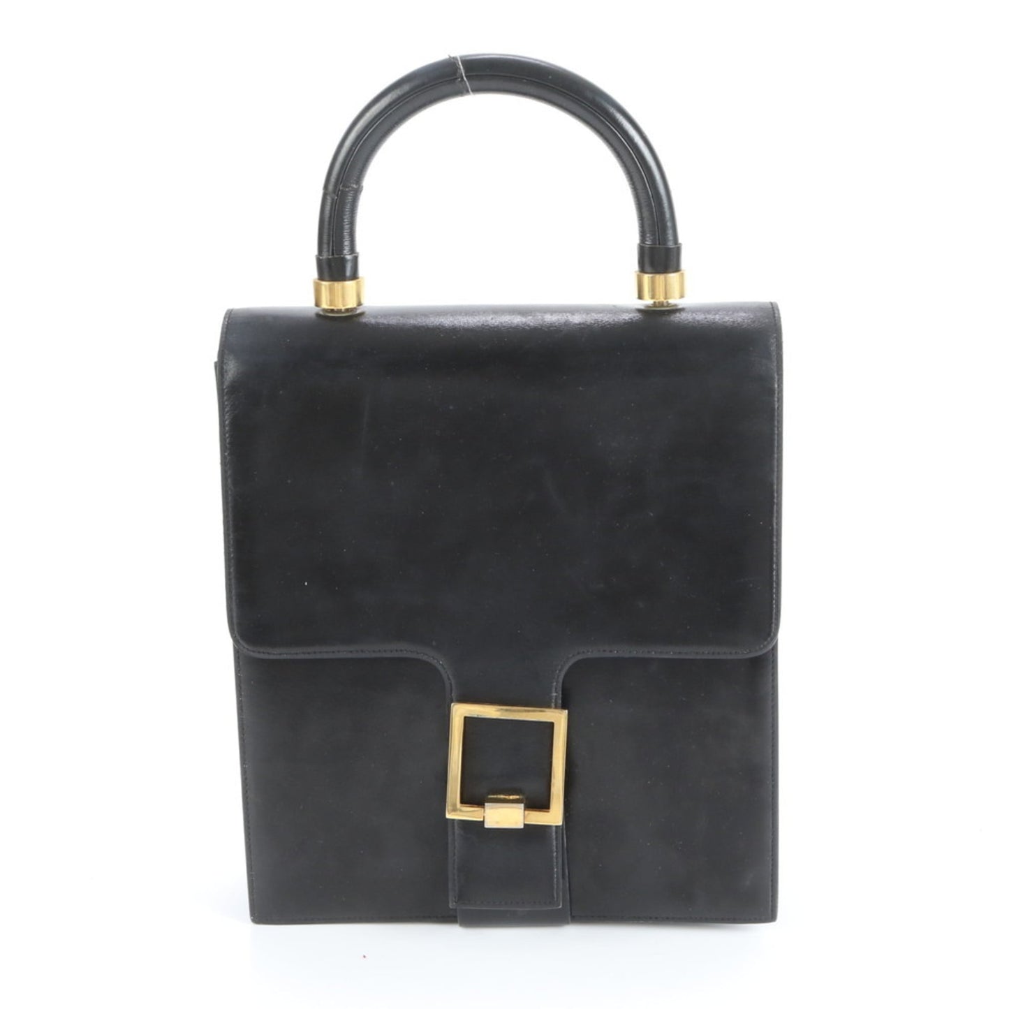 Christian Dior Leather Tote Handbag Black