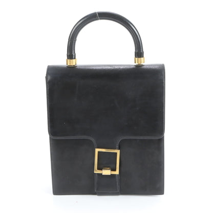 Christian Dior Leather Tote Handbag Black