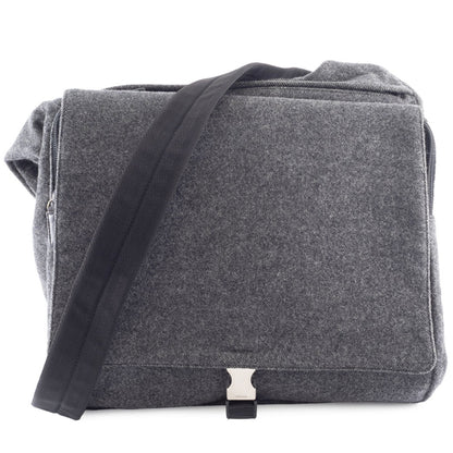 Prada Wool Shoulder Bag V314 Gray