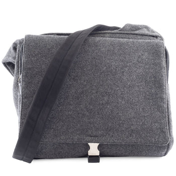 Prada Wool Shoulder Bag V314 Gray