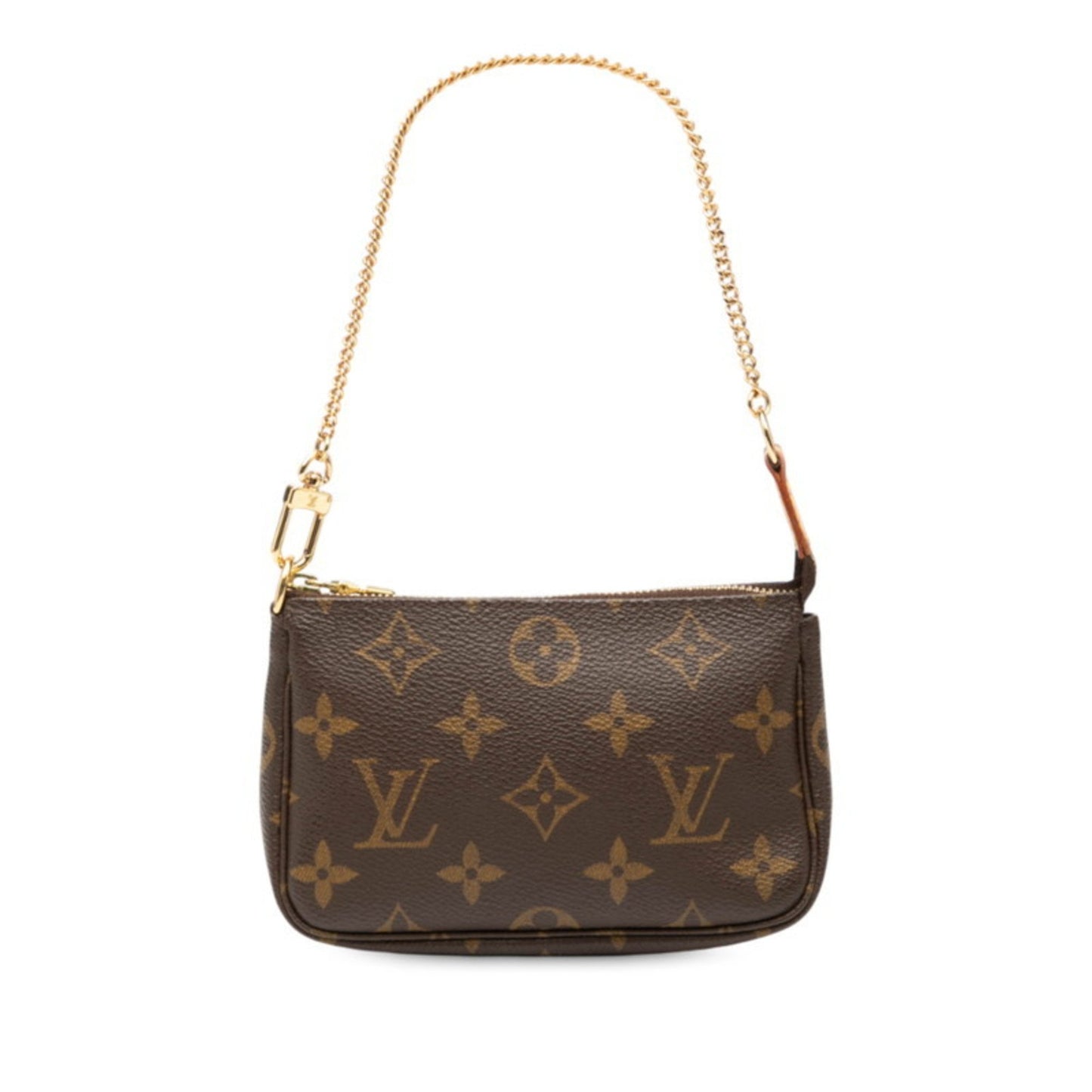 Louis Vuitton Monogram Accessoires Pouch Mini Handbag M58009 Brown Leather
