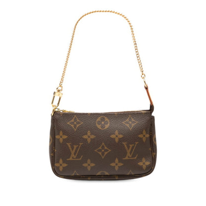 Louis Vuitton Monogram Accessoires Pouch Mini Handbag M58009 Brown Leather