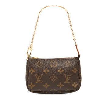 Louis Vuitton Monogram Accessoires Pouch Mini Handbag M58009 Brown Leather