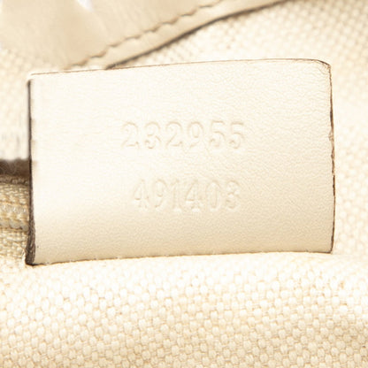 Gucci Guccissima One-Shoulder Bag 232955 Beige Ivory Leather