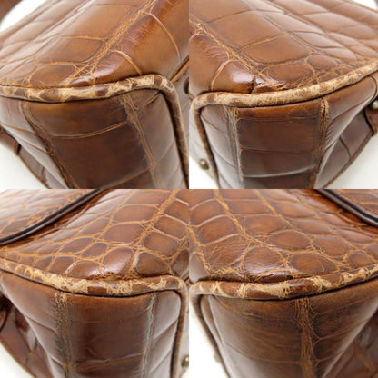 Salvatore Ferragamo Gancini Handbag In Embossed Leather